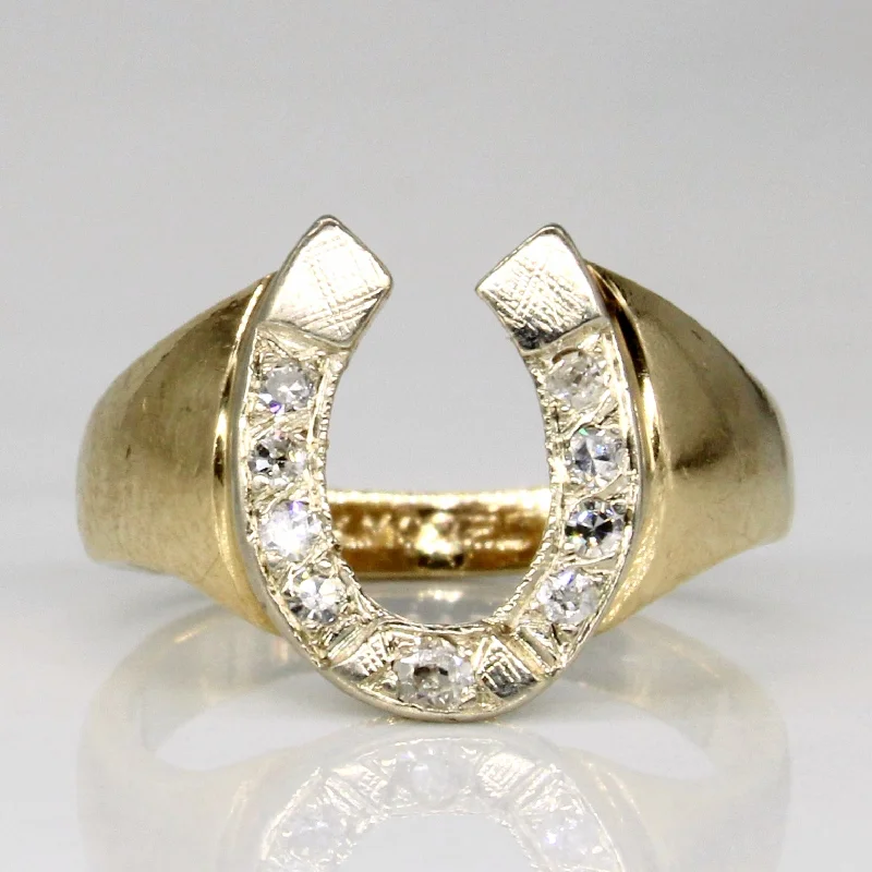 Fashion-Forward Jewelry At Exclusive Discounts Diamond Horseshoe Ring | 0.10ctw | SZ 3.75 |