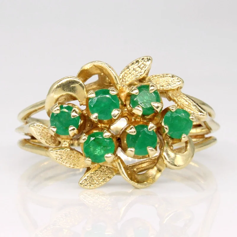 Must-Have Jewelry Pieces At Reduced Prices Emerald Cocktail Ring | 0.45ctw | SZ 7.25 |