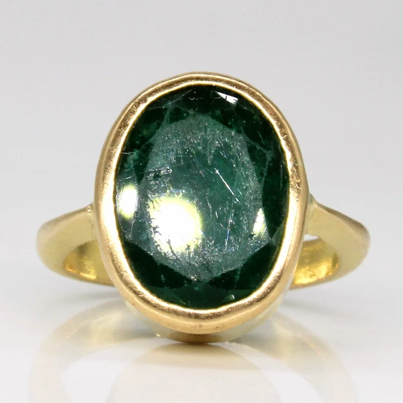 Get Your Favorite Jewelry At The Best Price Emerald Cocktail Ring | 4.05ct | SZ 2 |