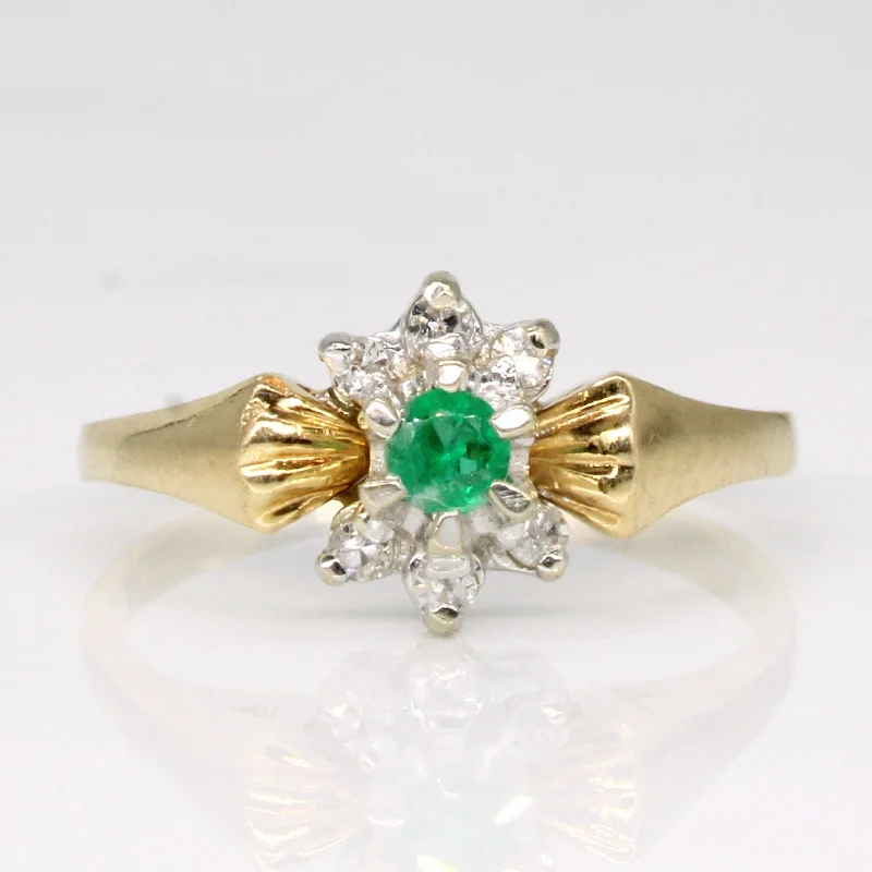 Affordable Elegance – Special Jewelry Sale Now Live Emerald & Diamond Ring | 0.07ct, 0.06ctw | SZ 4.25 |