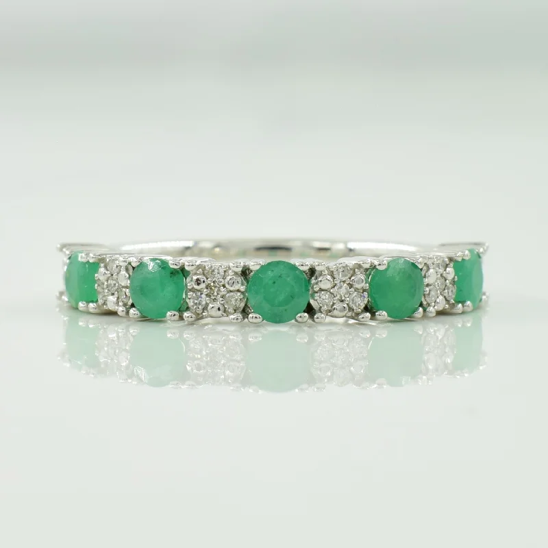 Last Chance To Shop High-End Jewelry At Markdown Prices Emerald & Multi Cluster Diamond Ring | 0.50ctw, 0.06ctw | SZ 6.25 |