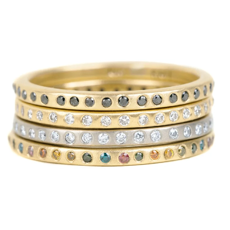 Jewelry Clearance – Final Chance To Save Big Eternity Diamond Band - 18k Gold, 14kpw Gold + VS Diamonds + Black Diamonds Jewelry Clearance – Final Chance To Save Big Eternity Diamond Band - 18k Gold, 14kpw Gold + VS Diamonds + Black Diamonds