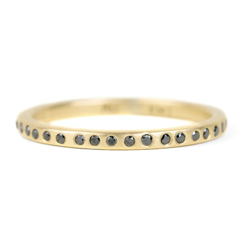 18ky Gold w/ Black Diamonds