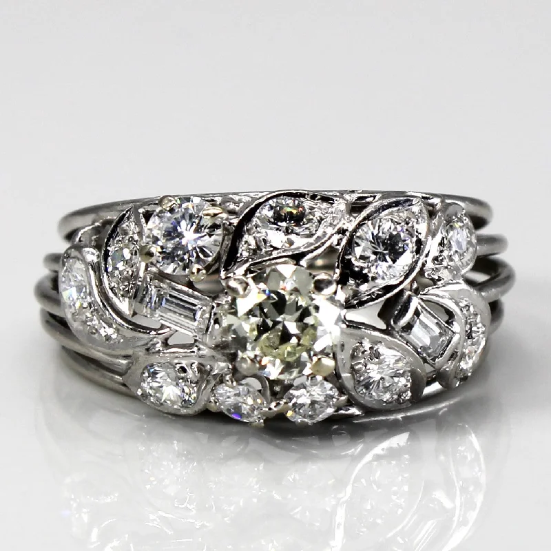 Shine Without Limits – Jewelry Sale Happening Now Filigree Design Diamond Ring | 1.36ctw | SZ 8.75 |