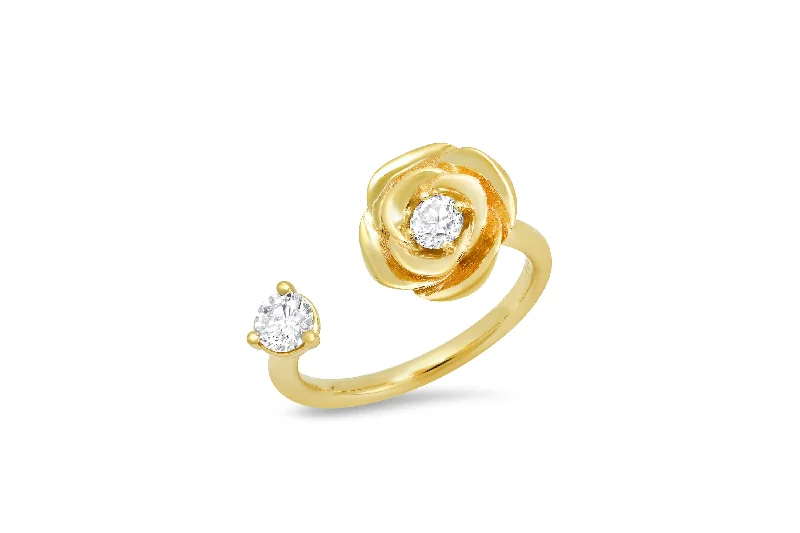 Waterproof Stainless Steel Jewelry For Lasting Beauty Rose Ring