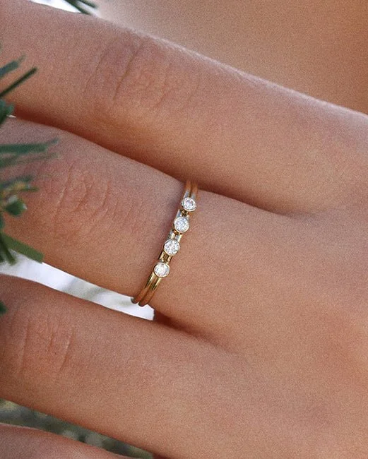 Don't Miss Out On Bestselling Jewelry At Special Prices Four CZ Ring - 14k Yellow Gold Fill Don't Miss Out On Bestselling Jewelry At Special Prices Four CZ Ring - 14k Yellow Gold Fill