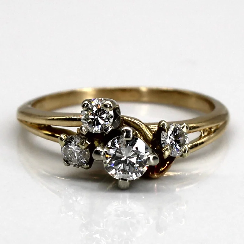 Limited-Time Offer On Elegant Jewelry Pieces Four Stone Diamond Ring | 0.55ctw | SZ 6.75 |