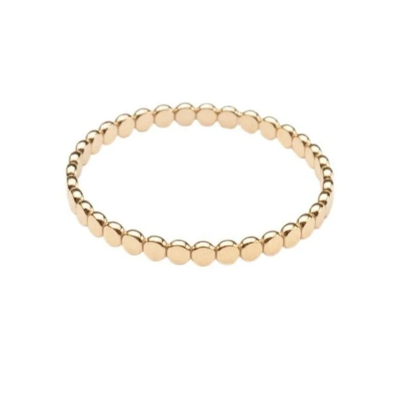 Flash Sale On Stunning Jewelry – Don't Miss Out Gold Filled Flat Beaded Stacking Ring Flash Sale On Stunning Jewelry – Don't Miss Out Gold Filled Flat Beaded Stacking Ring