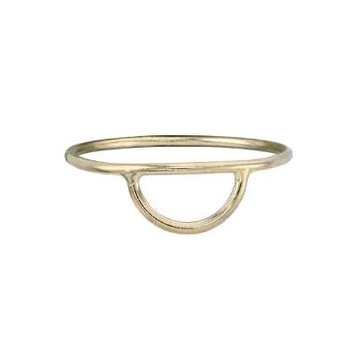 Shop Dazzling Jewelry At The Best Prices Gold Filled Half Moon Stacking Ring