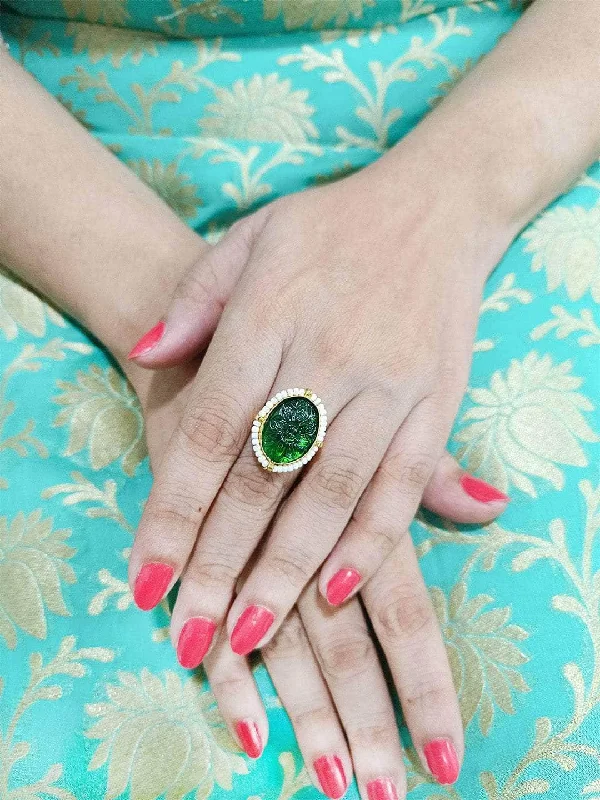 Fashion-Forward Jewelry At Incredible Prices Green Onyx Stone Ring