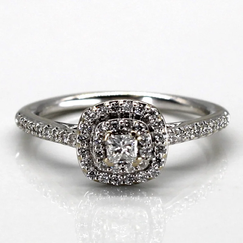 Exclusive Jewelry Discounts – Shop Now For Savings Halo Diamond Engagement Ring | 0.37ctw | SZ 6 |