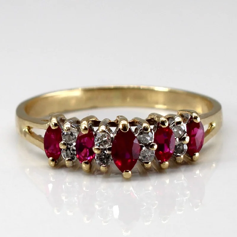 Modern Statement Jewelry For Bold Styling High Set Ruby & Diamond Ring | 0.68ctw | 0.08ctw | SZ 10.75 | Modern Statement Jewelry For Bold Styling High Set Ruby & Diamond Ring | 0.68ctw | 0.08ctw | SZ 10.75 |
