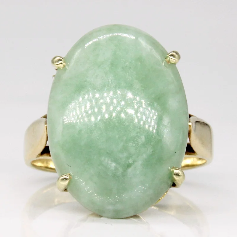 Exclusive Jewelry Sale – Grab Timeless Pieces Now Jadeite Cocktail 14k Ring | 8.20ct | SZ 6.5 |