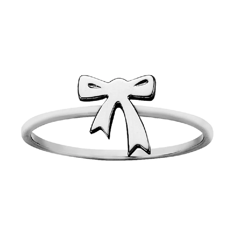 Discounted Jewelry For A Glamorous Look Karen Walker Mini Bow Ring - Sterling Silver