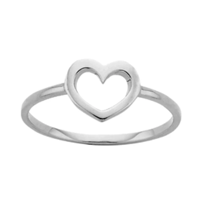 Fashion-Forward Jewelry At Incredible Prices Karen Walker Mini Heart Ring - Sterling Silver