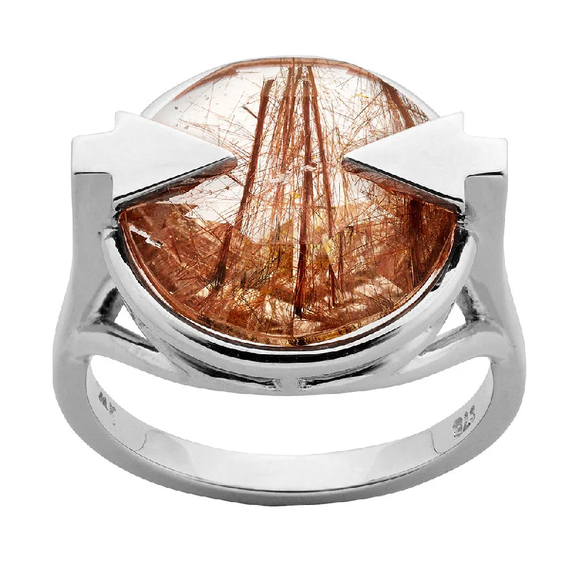 Buy More, Save More On Stunning Jewelry Pieces Karen Walker Navigator Rutilated Quartz Ring - Sterling Silver