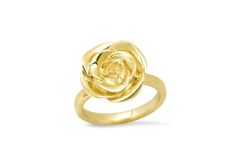 Delicate Crystal Jewelry For Sophisticated Charm Large Rose Ring