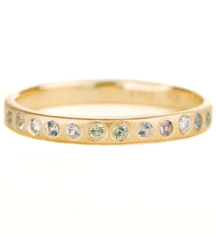 Unique Jewelry Designs Now At Discounted Rates Laurel Band - 18ky, Ethically Sourced Montana Sapphires + Reclaimed Diamonds Unique Jewelry Designs Now At Discounted Rates Laurel Band - 18ky, Ethically Sourced Montana Sapphires + Reclaimed Diamonds