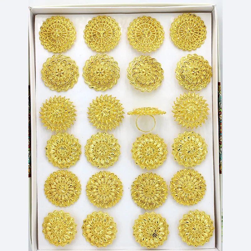 Exclusive Gemstone Jewelry At Special Prices Mahavir Dye Gold Adjustable Finger Ring Combo (Assorted Design) Exclusive Gemstone Jewelry At Special Prices Mahavir Dye Gold Adjustable Finger Ring Combo (Assorted Design)