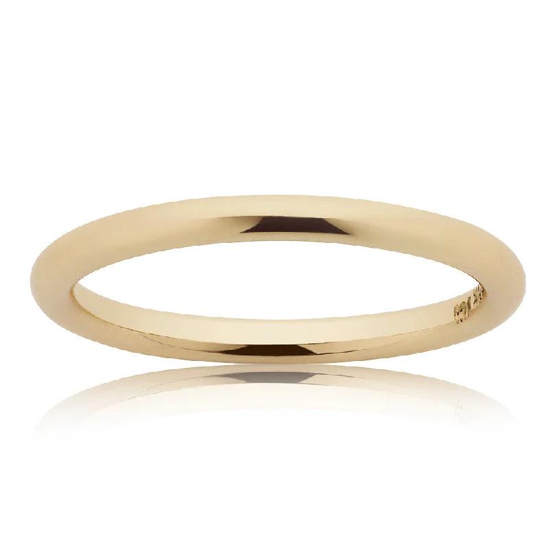 Limited-Time Jewelry Sale – Elegant Styles At Less Meadowlark 2mm Halo Band - 9ct Yellow Gold