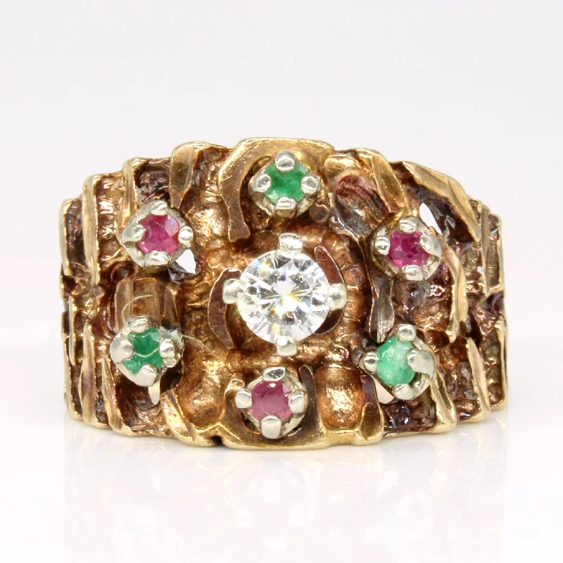 Elegant Jewelry At Unbeatable Offers – Shop Before It's Gone Multi Gem Cocktail Ring | 0.39ctw | SZ 6.25 |