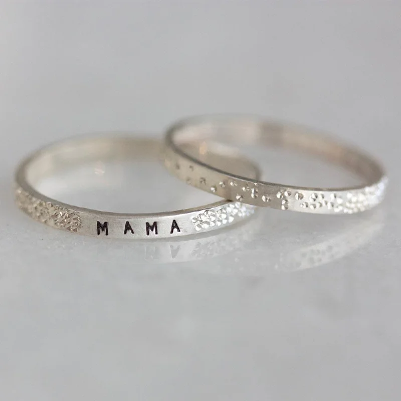 Bohemian-Inspired Jewelry For Free-Spirited Fashion Mama: Diamond Dusted Stacking Ring Bohemian-Inspired Jewelry For Free-Spirited Fashion Mama: Diamond Dusted Stacking Ring