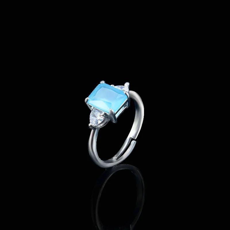 Last Chance To Grab Your Favorite Jewelry At A Discount Nipura Baby Blue Zircon Petal Ring Last Chance To Grab Your Favorite Jewelry At A Discount Nipura Baby Blue Zircon Petal Ring