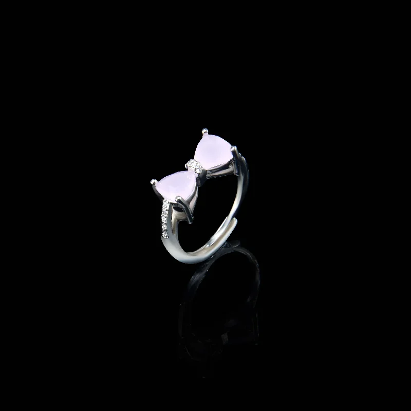 Exclusive Gemstone Jewelry At Special Prices Nipura Blushing Bow Zircon Ring