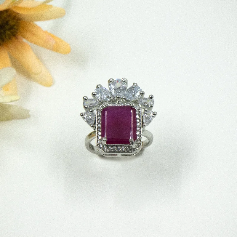 Handmade Pearl Jewelry For Timeless Elegance Nipura Ruby Blossom Cocktail Ring