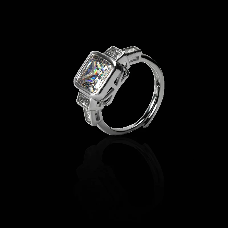 Exclusive Jewelry Offers – Sparkle For Less Nipura Solid Bezel Zircon Ring
