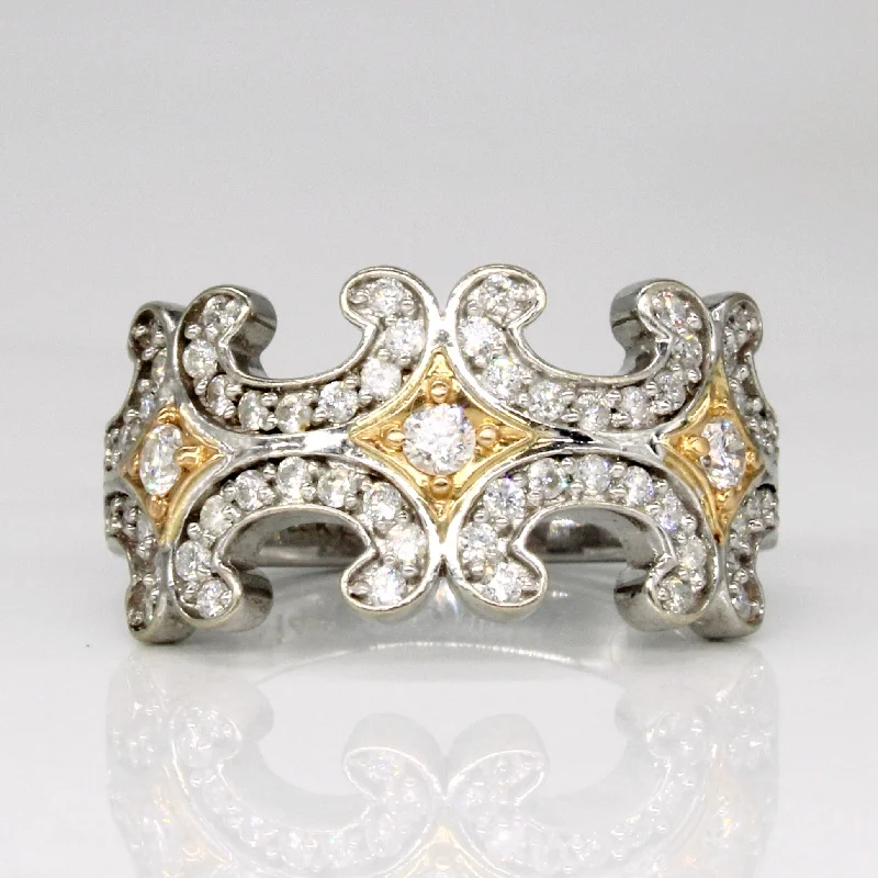 Luxury Meets Affordability – Jewelry Sale Live Now Ornate Diamond Ring | 0.65ctw | SZ 5 |