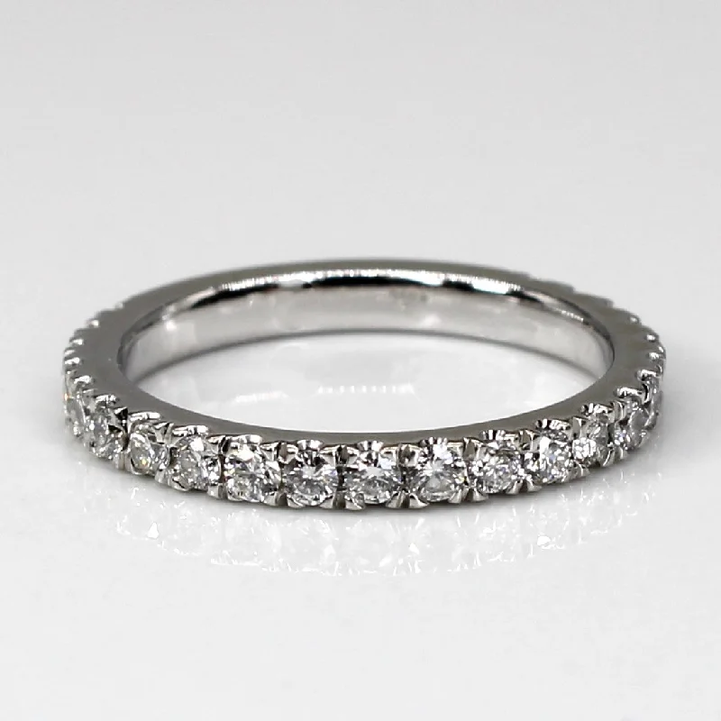 Premium Diamond Jewelry For Unforgettable Moments Pave Diamond Semi Eternity Band | 0.34ctw | SZ 4.5 |