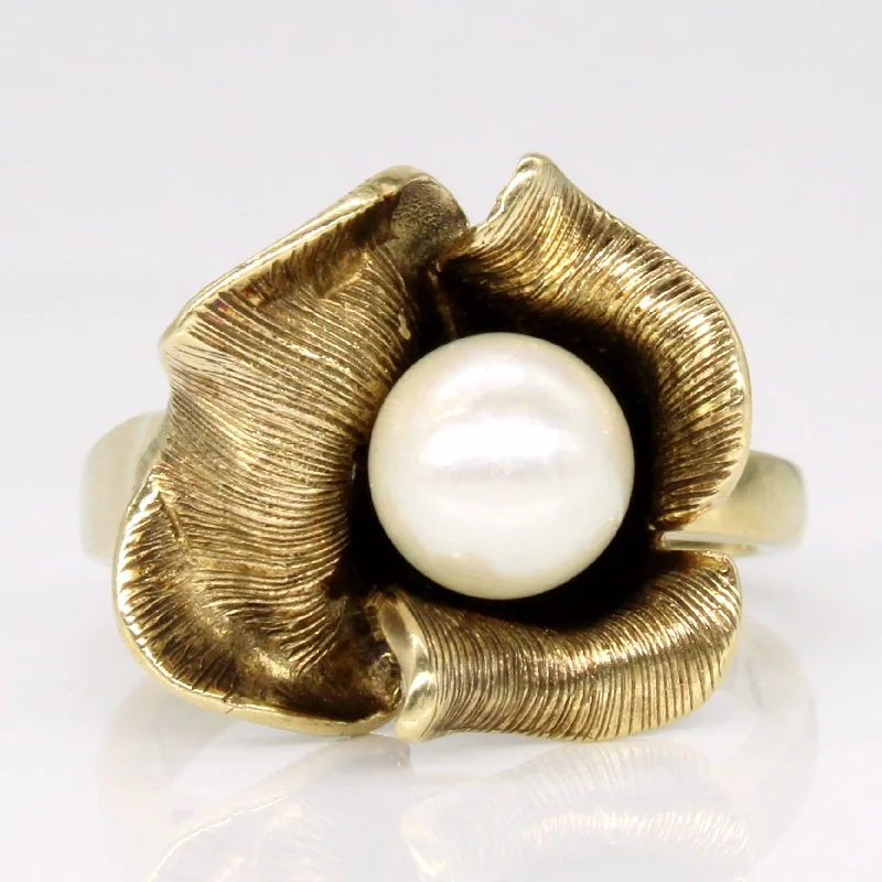 Best Jewelry Sale – Shop Exclusive Designs Now Pearl Flower Ring | SZ 5 |