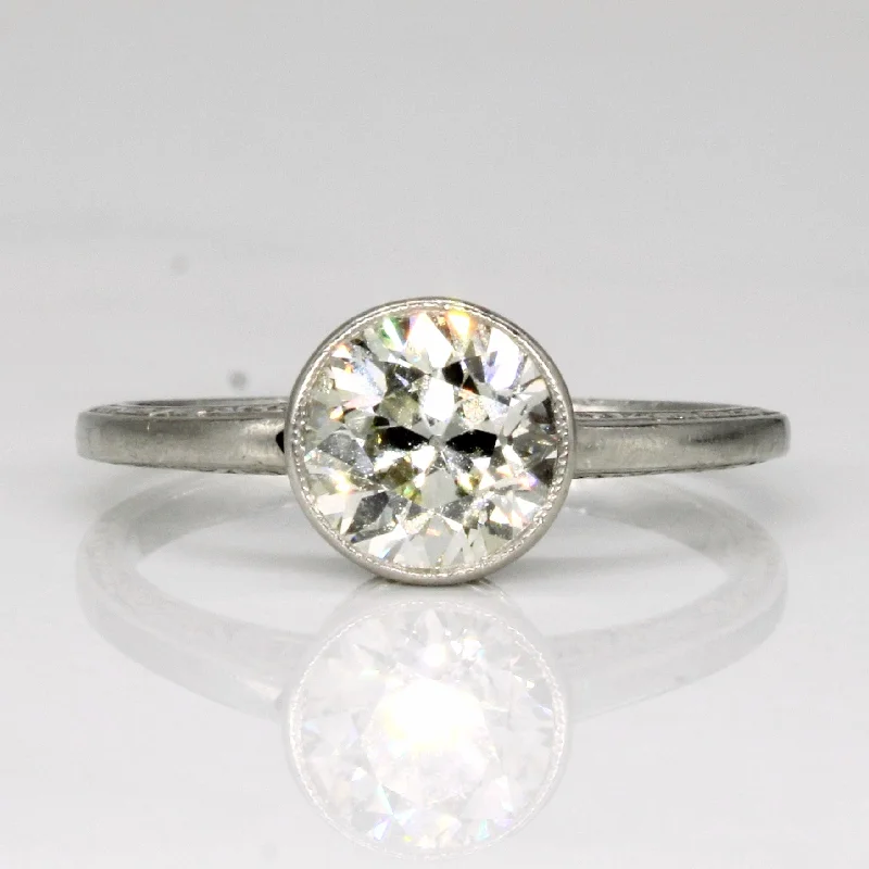 Limited-Time Jewelry Discounts – Shine Without The Splurge Art Deco Platinum & Diamond Engagement Ring | 1.23ct | SZ 6.5 |