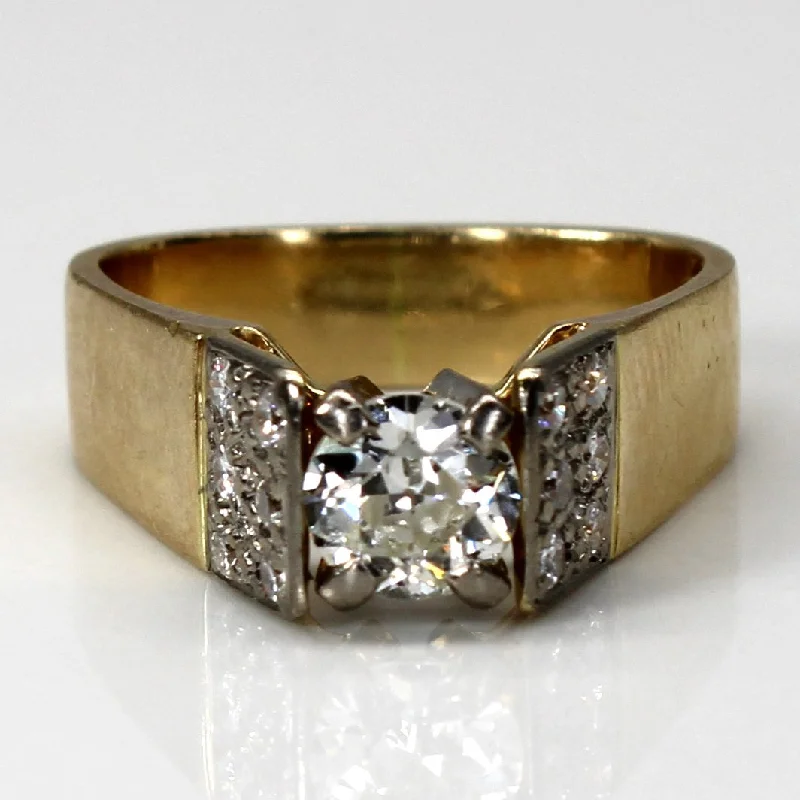 Exclusive Jewelry Sale – Sparkle For Less Old European Diamond Ring | 0.74ctw VS2 J/K | SZ 5 |