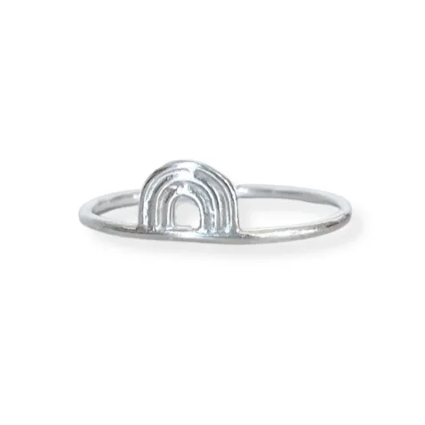 Luxury Jewelry Now At Special Promotional Rates Rainbow Stacking Ring | Sterling Silver | by Alex Ren