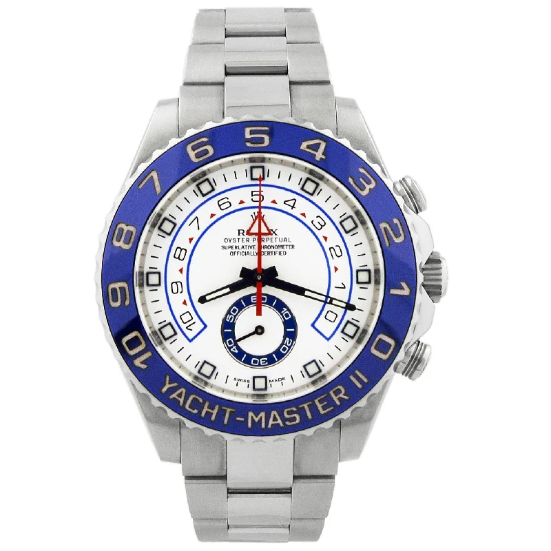 Beautiful Jewelry, Breathtaking Discounts – Hurry In Rolex Yacht-Master II Stainless Steel 44mm White Reference #: 116680