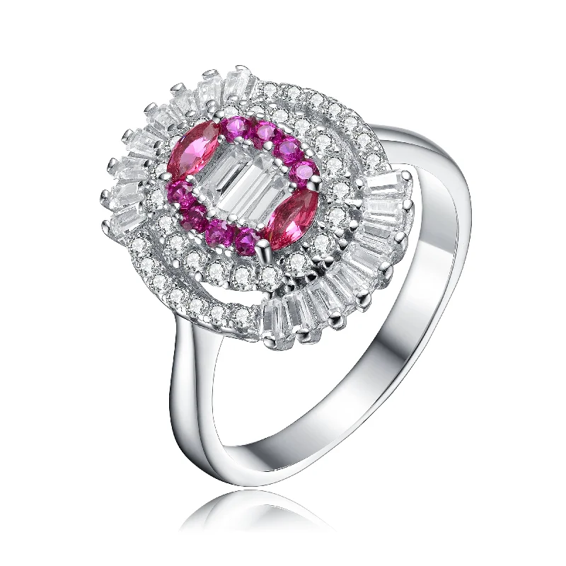 Flash Sale On Exquisite Jewelry – Don't Miss Out Ruby Cubic Zirconia Halo Sterling Silver Limited Time Special Ring Flash Sale On Exquisite Jewelry – Don't Miss Out Ruby Cubic Zirconia Halo Sterling Silver Limited Time Special Ring