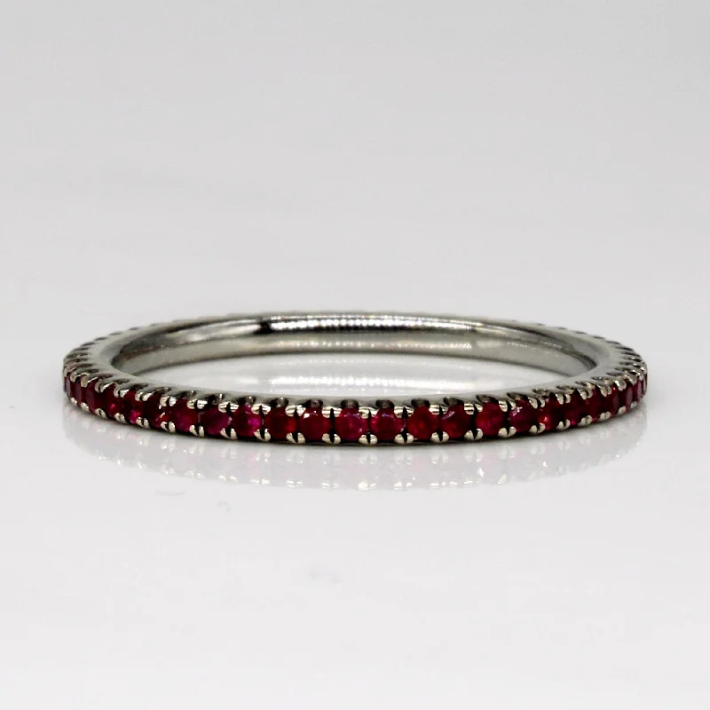 Limited-Time Jewelry Discounts – Shine Without The Splurge Ruby Eternity 18k Ring | 0.32ctw | SZ 6.25 |