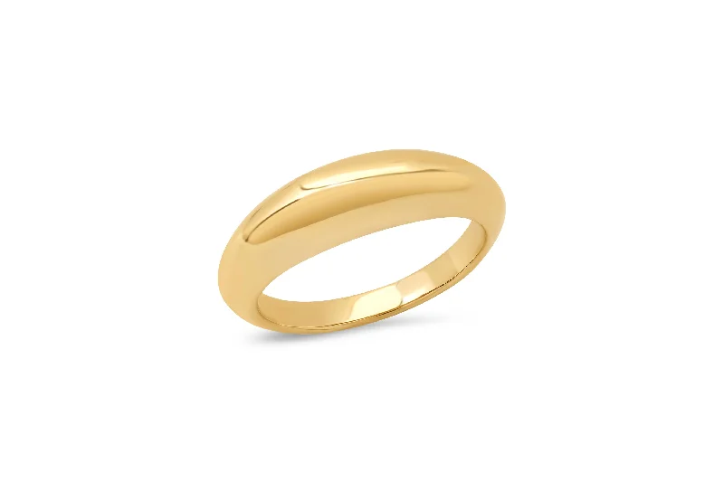 Beautiful Jewelry, Breathtaking Discounts – Hurry In Small Solid Domed Ring
