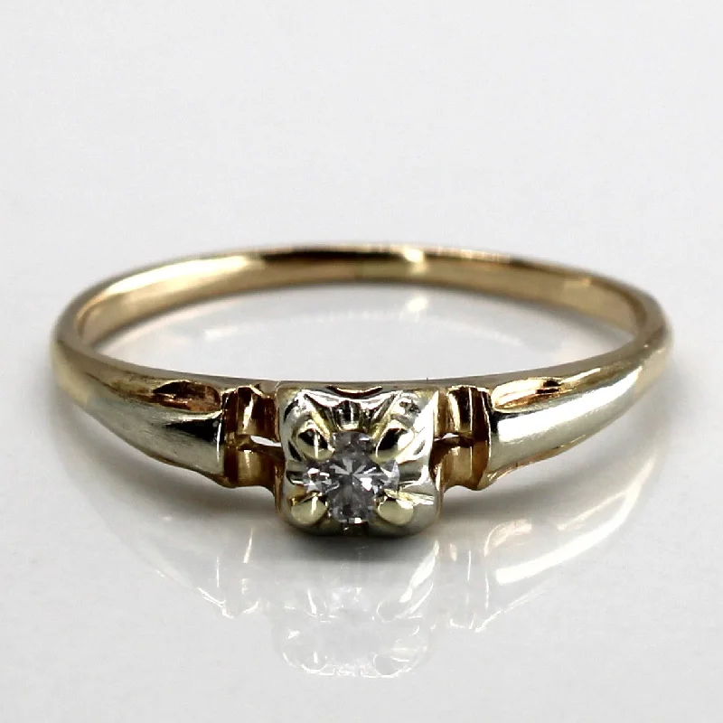 Huge Savings On Timeless Jewelry Collections Solitaire Diamond Gold Ring | 0.09ct | SZ 8 |