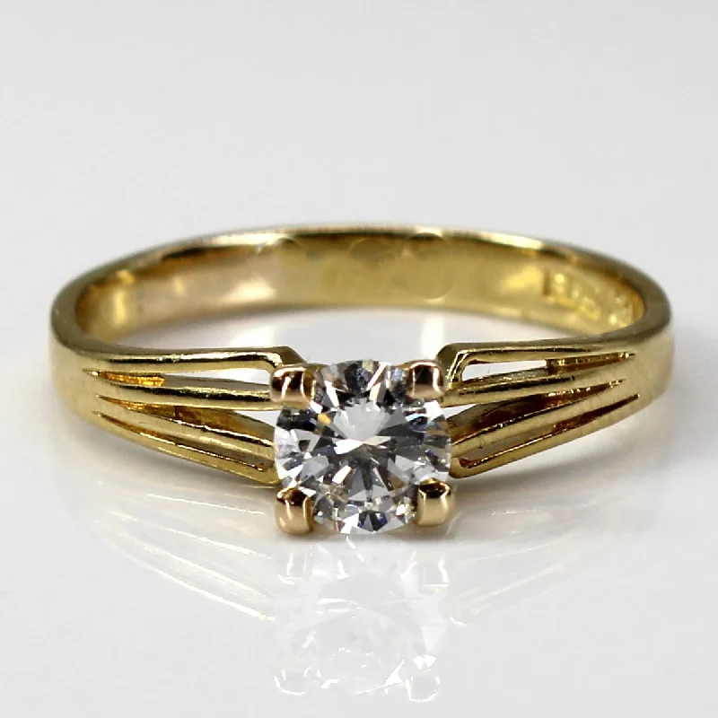 Holiday Jewelry Sale – Perfect Gifts At The Best Prices Solitaire Diamond Yellow Gold Ring | 0.50ct VS1/VS2 G/H | SZ 6.75 |