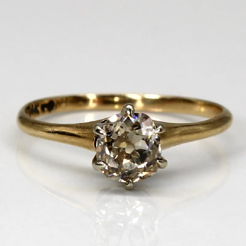 Personalized Jewelry Sale – Unique Pieces At Great Prices Vintage Solitaire Old Mine Diamond Ring | 0.55ct | SZ 5 |