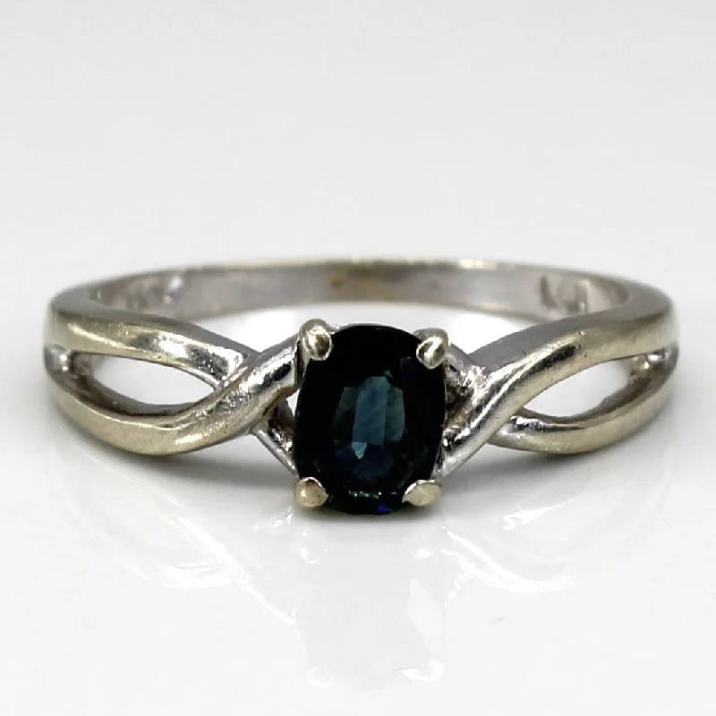 Dazzle In Elegance With Our Biggest Jewelry Sale Solitaire Sapphire Ring | 0.37ct | SZ 6.75 |