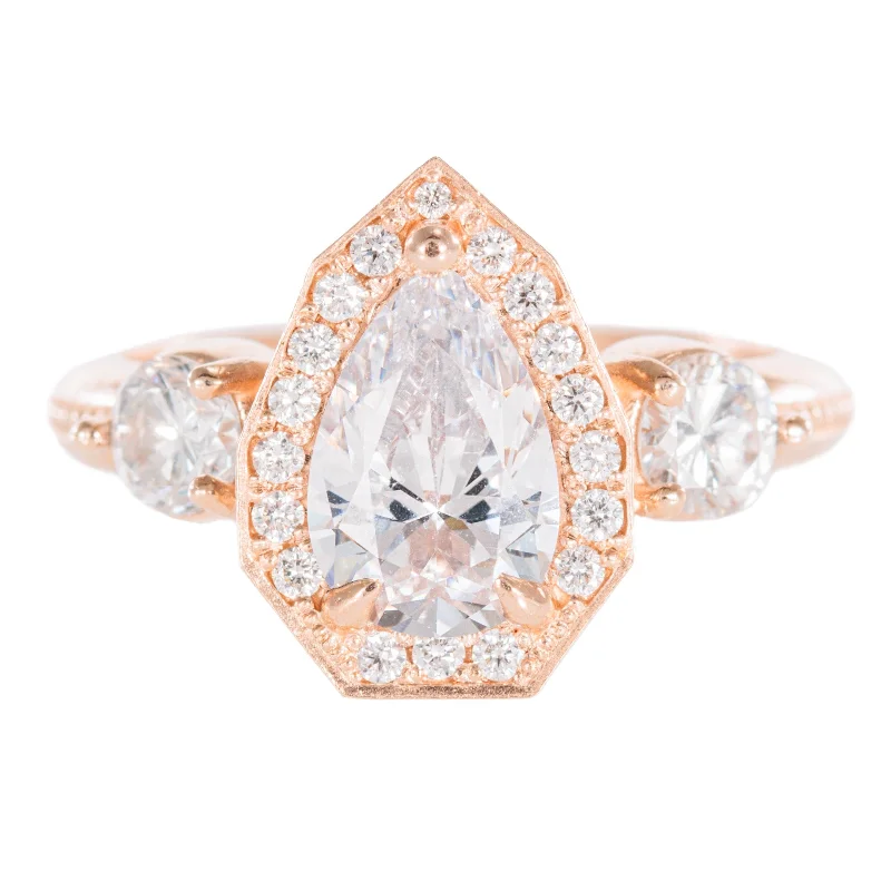 Elegant Designs, Unbeatable Discounts – Shop Jewelry Now Stella Pear Ring - 14k Rose Gold + Diamonds Elegant Designs, Unbeatable Discounts – Shop Jewelry Now Stella Pear Ring - 14k Rose Gold + Diamonds