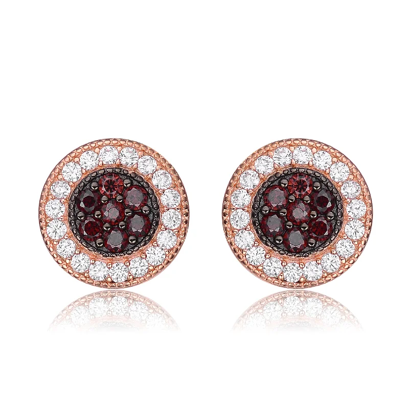 Clearance Sale On High-End Jewelry Collections Sterling Silver 18K Rose Gold Plated Cubic Zirconia Paved Roaring Studs Earring Clearance Sale On High-End Jewelry Collections Sterling Silver 18K Rose Gold Plated Cubic Zirconia Paved Roaring Studs Earring