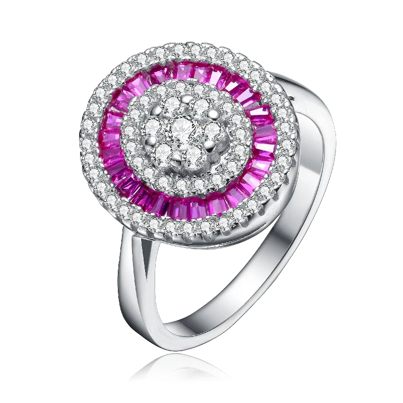 Flash Sale On Exquisite Jewelry – Don't Miss Out Sterling Silver Ruby and Clear Cubic Zirconia Limited Time Special Ring Flash Sale On Exquisite Jewelry – Don't Miss Out Sterling Silver Ruby and Clear Cubic Zirconia Limited Time Special Ring