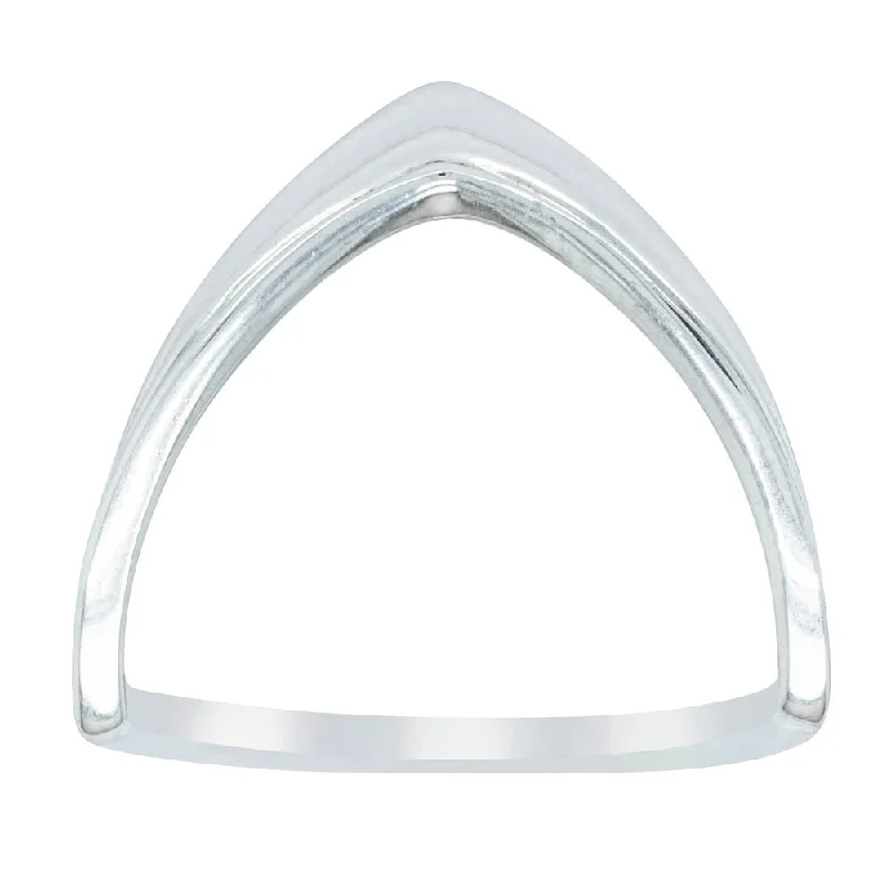 High-Quality Jewelry At A Fraction Of The Cost Sterling Silver V shaped Ring