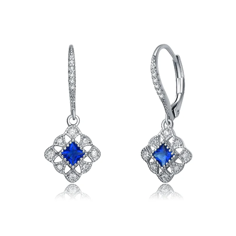 Sparkle In Style With Our Best Jewelry Deals Sterling Silver Sapphire Cubic Zirconia Filigree Drop Earrings Sparkle In Style With Our Best Jewelry Deals Sterling Silver Sapphire Cubic Zirconia Filigree Drop Earrings