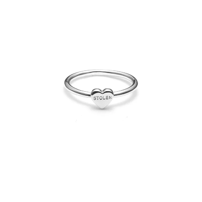 Your Perfect Accessory At The Perfect Price Stolen Girlfriends Club Baby Stolen Heart Ring - Sterling Silver